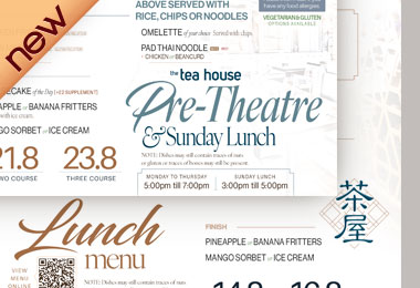 menu lunchpretheatre